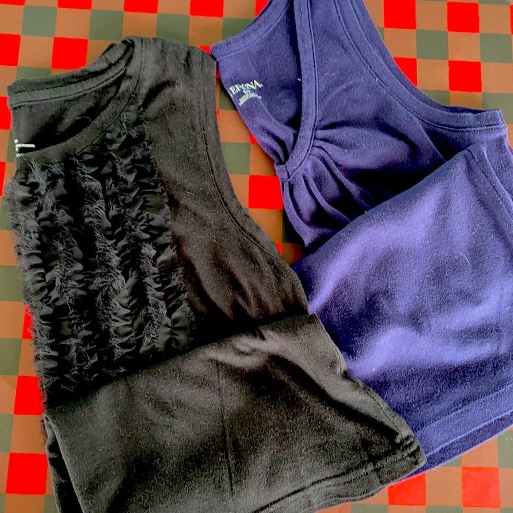 Dress Cami Lot Gap Tuxedo Front Accent Tank Black
